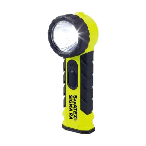 Nightsearcher Sigma RA Right Angle Flashlight ATEX Zone 0 right angle flashlight front