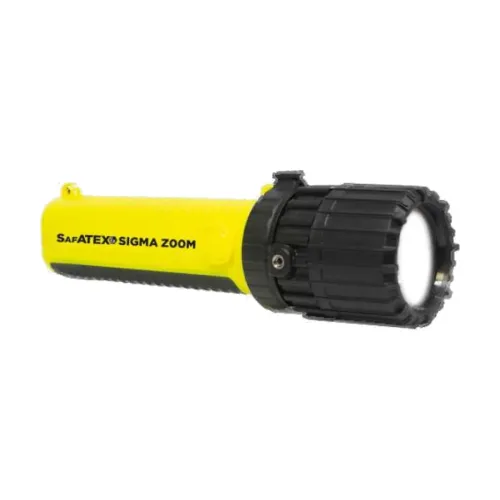 Nightsearcher Sigma Zoom Flashlight ATEX Zone 0 zoom flashlight side