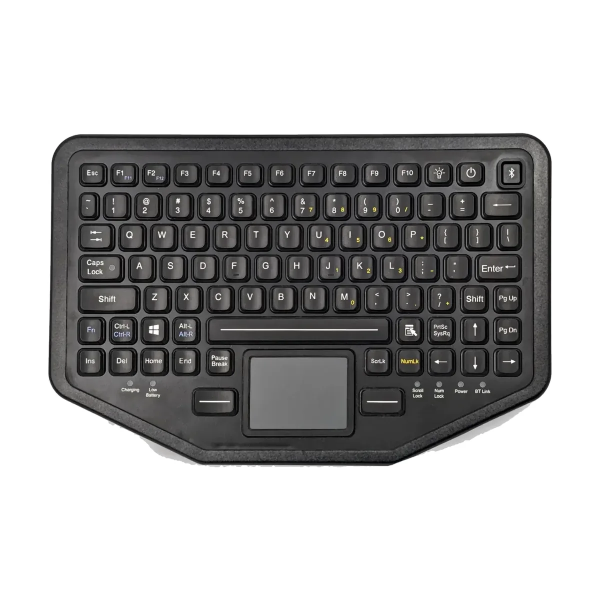 Armadex Ex BT-Key-02 Intrinsically Safe Keyboard ATEX Zone 2/22 Bluetooth keyboard top view