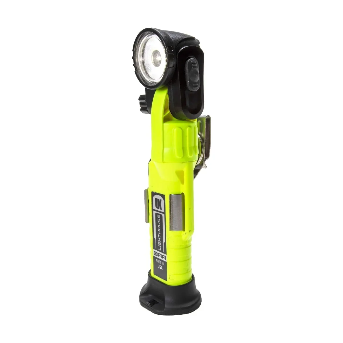 UK 3AA Lighthouse Dual Beam ATEX Zone 0 right-angle work light front