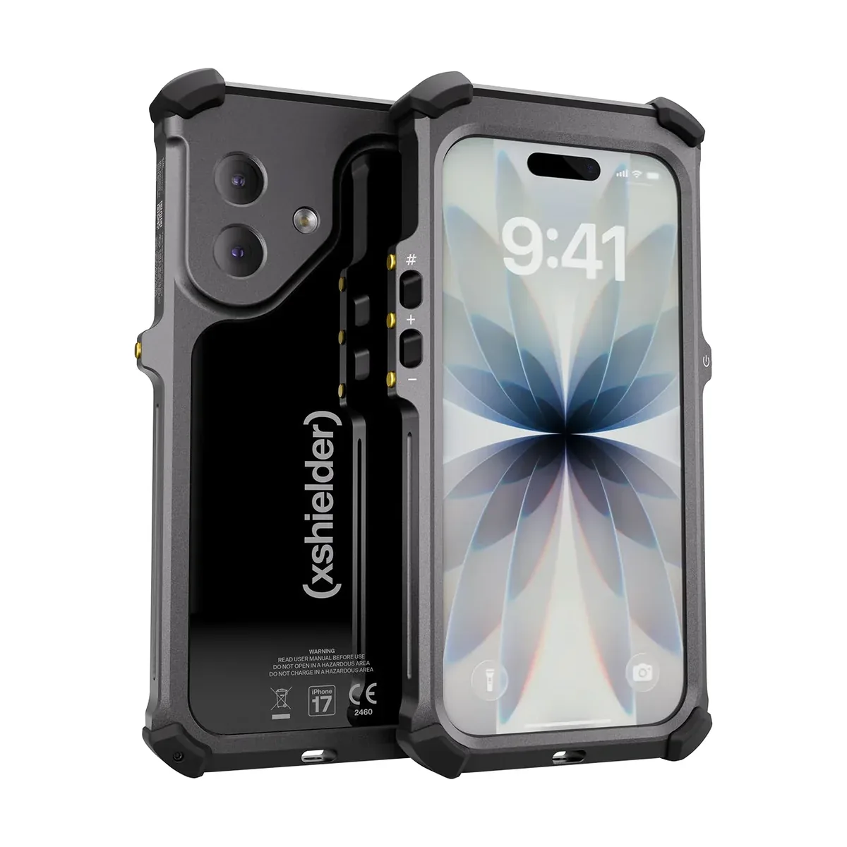 Xshielder Explosion Proof iPhone 17 ATEX Zone 1/21 iPhone 17 front and back
