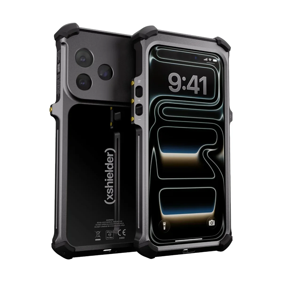 Xshielder Explosion Proof iPhone 17 Pro Max ATEX Zone 1/21 iPhone 17 Pro Max front and back